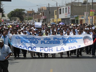 m archa por la paz en casma